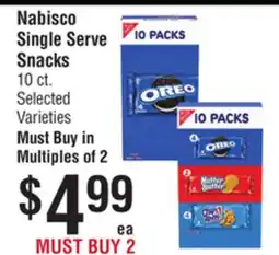 Smart & Final Nabisco Single Serve Snacks offer