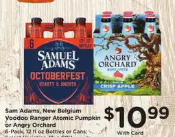 Ralphs Sam Adams, Voodoo Ranger Atomic Pumpkin or Angry Orchard offer