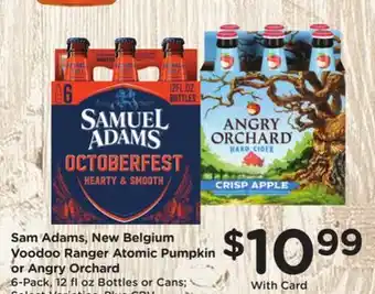 Ralphs Sam Adams, Voodoo Ranger Atomic Pumpkin or Angry Orchard offer
