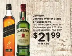 Ralphs Jameson, Johnnie Walker Black or Buchanan's offer