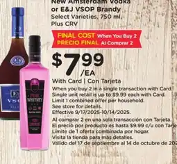 Ralphs New Amsterdam Vodka offer