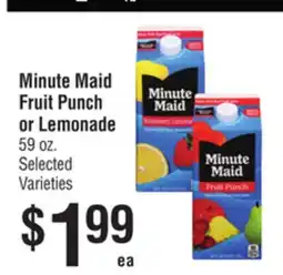 Smart & Final Minute Maid Fruit Punch or Lemonade offer