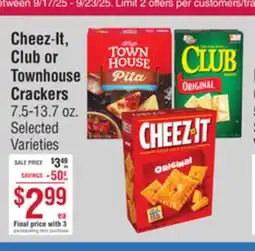 Smart & Final Cheez-It, Club or Townhouse Crackers offer