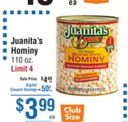 Smart & Final Juanita's Hominy offer