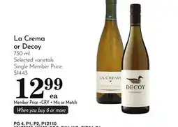Pavilions La Crema or Decoy offer