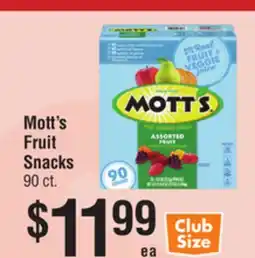 Smart & Final Mott's Fruit Snacks offer