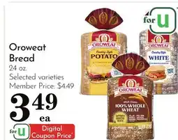 Pavilions Oroweat Bread offer
