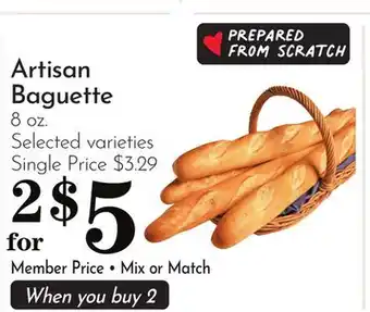 Pavilions Artisan Baguette offer