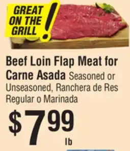 Smart & Final Beef Loin Flap Meat for Carne Asada offer