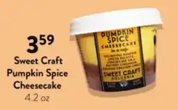 Fresh Thyme Sweet Craft Pumpkin Spice Cheesecake offer