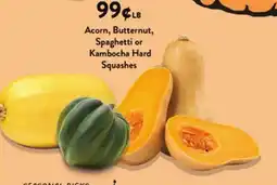 Fresh Thyme Acorn, Butternut, Spaghetti or Kambocha Hard Squashes offer