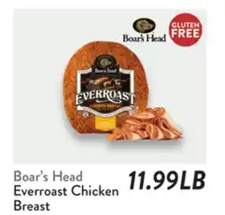 Fresh Thyme Boar's Head Everroast Chicken Breast offer