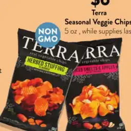 Fresh Thyme Terra Seasonal Veggie Chips offer
