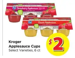 Food 4 Less Kroger Applesauce Cups offer