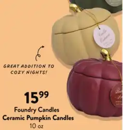 Fresh Thyme Foundry Candles Ceramic Pumpkin Candles offer