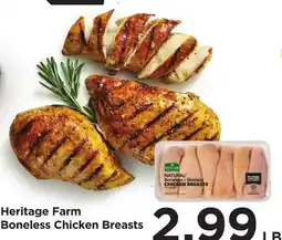 Food 4 Less Heritage Farm Boneless Chicken Breasts offer