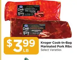 Food 4 Less Kroger Cook-in-Bag Marinated Pork Ribs offer