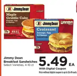 Food 4 Less Jimmy Dean Breakfast Sandwiches offer