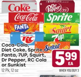 Tony’s Fresh Market Coca-Cola, Diet Coke, Sprite, Fanta, 7UP, Squirt, Dr Pepper, RC Cola, or Sunkist offer