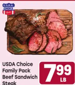 Tony’s Fresh Market USDA Choice Family Pack Beef Sandwich Steak offer