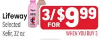 Tony’s Fresh Market Lifeway Selected Kefir offer