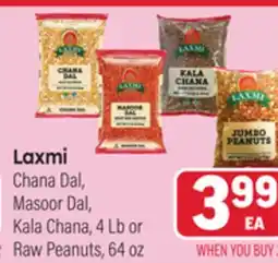 Tony’s Fresh Market Laxmi Chana Dal, Masoor Dal, Kala Chana, 4 Lb or Raw Peanuts, 64 oz offer