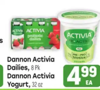 Tony’s Fresh Market Dannon Activia, Dailies, 8Pk, Dannon Activia Yogurt, 32oz offer