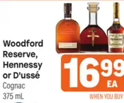 Tony’s Fresh Market Woodford Reserve, Hennessy or D' ussé Cognac offer