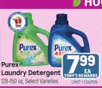 Tony’s Fresh Market Purex Laundry Detergent offer
