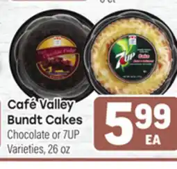Tony’s Fresh Market Café Valley Bundt Cakes Chocolate or 7UP offer