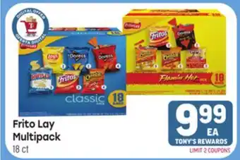Tony’s Fresh Market Frito Lay Multipack offer