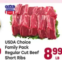 Tony’s Fresh Market USDA Choice Family Pack Regular Cut Beef Short Ribs offer