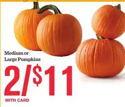 Mariano's Medium or Large Pumpkins offer