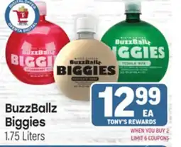 Tony’s Fresh Market BuzzBallz Biggies offer