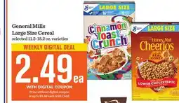 Mariano's General Mills Large Size Cereal offer