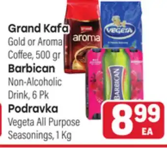 Tony’s Fresh Market Grand Kafa, Barbican, Podravka offer