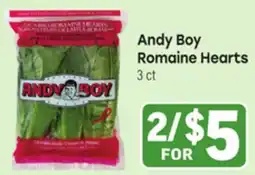 Tony’s Fresh Market Andy Boy Romaine Hearts offer