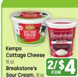 Tony’s Fresh Market Kemps Cottage Cheese or Breakstone's Sour Cream offer