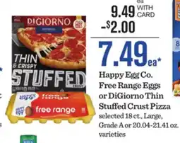 Mariano's Happy Egg Co. Free Range Eggs or DiGiorno Thin Stuffed Crust Pizza offer