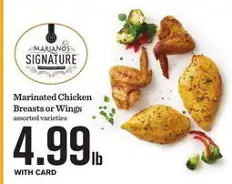 Mariano's Marinated Chicken Breasts or Wings offer