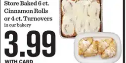 Mariano's Store Baked 6 ct. Cinnamon Rolls or 4 ct. Turnovers offer
