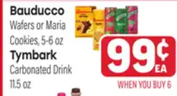 Tony’s Fresh Market Bauducco Wafers or Maria Cookies, 5-6oz, Tymbark Carbonated Drink 11.5oz offer