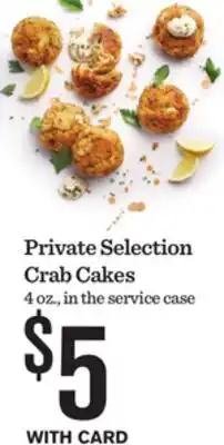 Mariano's Private Selection Crab Cakes offer