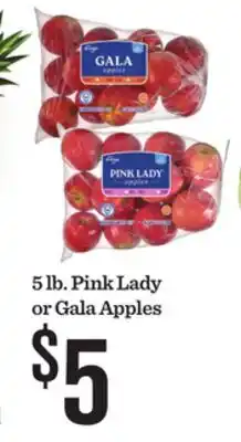 Mariano's 5 lb. Pink Lady or Gala Apples offer