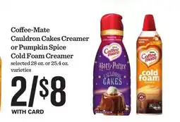 Mariano's Coffee-Mate Cauldron Cakes Creamer or Pumpkin Spice Cold Foam Creamer offer