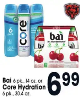 Jewel-Osco Bai 6 pk., 14 oz. or Core Hydration 6 pk., 30.4 oz offer