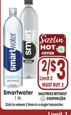 Jewel-Osco Smartwater offer