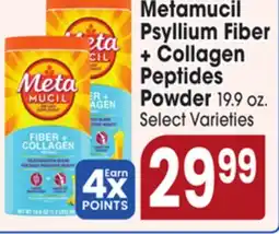 Jewel-Osco Metamucil Psyllium Fiber + Collagen Peptides Powder offer