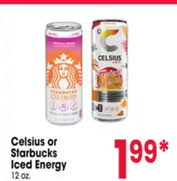 Jewel-Osco Celsius or Starbucks Iced Energy offer