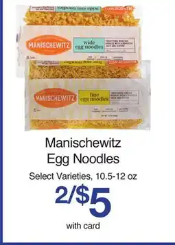 Mariano's Manischewitz Egg Noodles offer